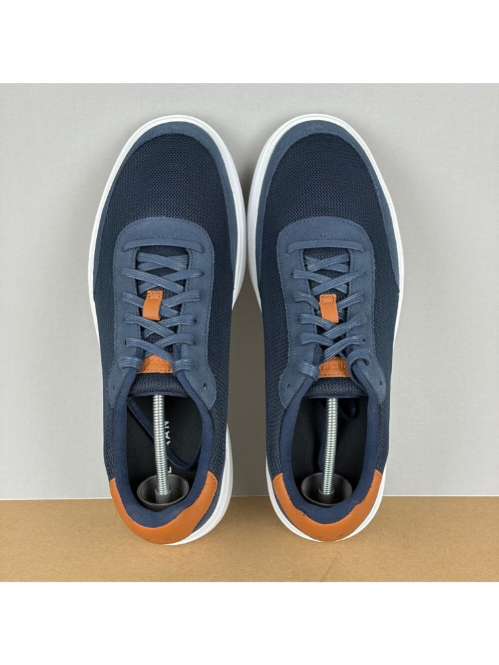 Cole Haan Grand Crosscourt Sideserve Casual Shoes Mens 10.5 Navy Blue Sneakers - Picture 9 of 10